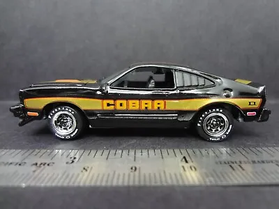 Johnny Lightning 1978 Ford Mustang Cobra II Black W/gold - Loose 1:64 • $8.99