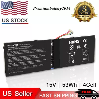 Battery For Acer Aspire M5-583 R14-R3 R7-571 R7-572 V5-452 V5-472 V5-473 V7-481 • $24.59