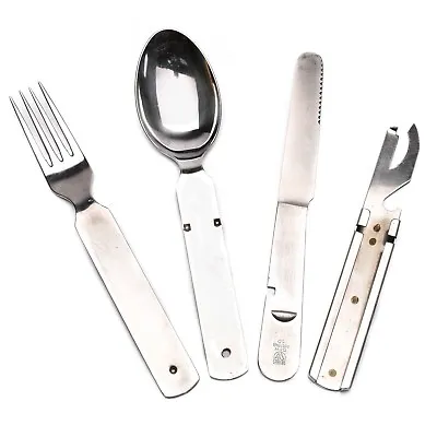 Original German Army Cutlery Set Military Issue Eating Utensils Flatware Genuine • $24.23