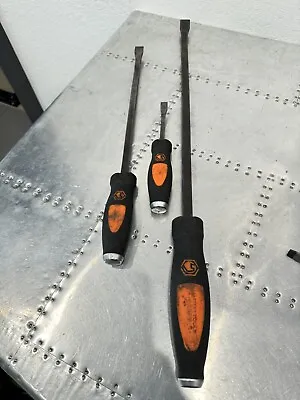 Matco Tools 3 Piece Striking Pry Bar Set Wrecking Bar Orange • $179