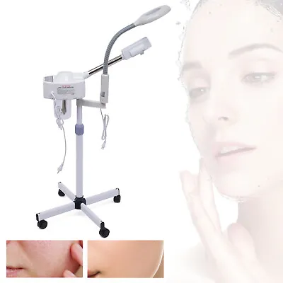 2 In 1 Facial Steamer 5x Magnifying Lamp Hot Ozone Machine Spa Beauty Salon USA • $81.70