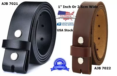 Heavy Duty Leather  Belt 1  -2.5cm Wide One Piece Leather • $14.99