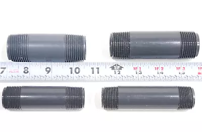 1/2  And 3/4  NPT Schedule 80 PVC Pipe Nipples 3-1/2  Inch 4 Inch Long MPT Sch80 • $8.59