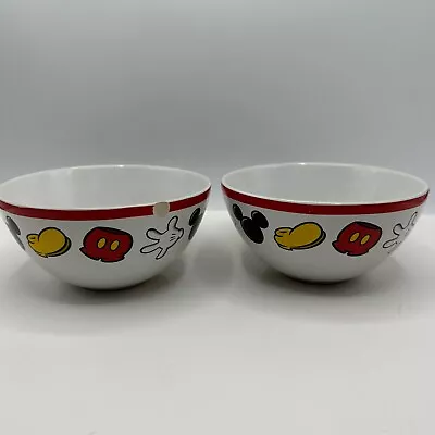 Vintage Disney Parks Authentic Original 6  Cereal Bowl Ceramic Thailand Lot Of 2 • $29.99