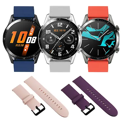 Samsung Galaxy Watch 3 Replacement Strap 45mm SM-840 Silicone Fitness Wrist Band • £4.29