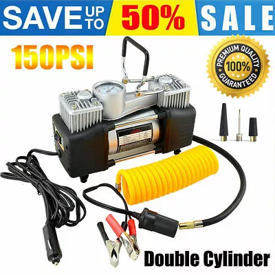 Heavy Duty Portable Air Compressor Car Tire Inflator Electric Pump Auto New 12V • $29.99