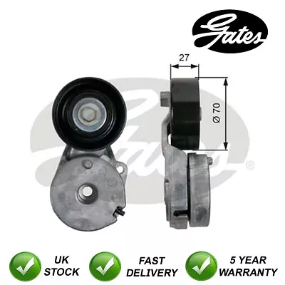 Gates Drive Belt Tensioner Pulley Fits Nissan Qashqai 1.8 2.0 #9520 • £92.93