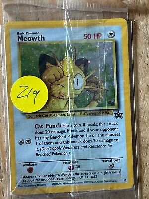 Meowth #10 Holo Black Star Promo FACTORY SEALED 1999 Pokemon TCG • $29.99