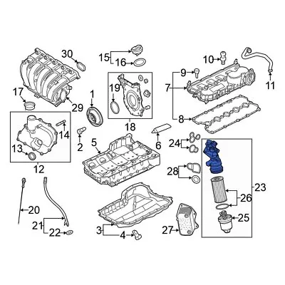 For Volkswagen Jetta 2011-2013 Volkswagen 07K115397E Engine Oil Filter Housing • $383.29