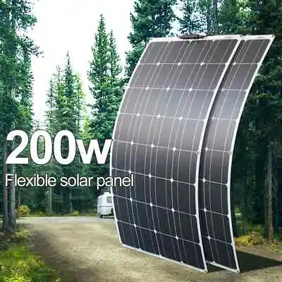 Flexible Solar Panel 200W 12V Mono Off-Grid Charger For Marine RV Cabin Van Car • $115.99