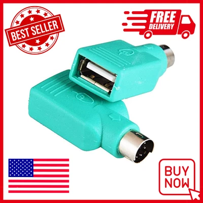$9.99 • Buy Ps2 To Usb Femaleps/2 Male Converter Changer Adapter For Keyboard Mouse 2pcs By*