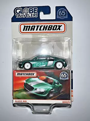 New Globe Travelers Audi R8 Matchbox Car 1:64 Diecast Green 65th Anniversary • $2.98