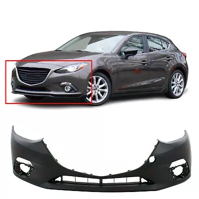 Primed Front Bumper Cover For 2014 2015 2016 Mazda 3 Sport Sedan Hatchback • $106.11