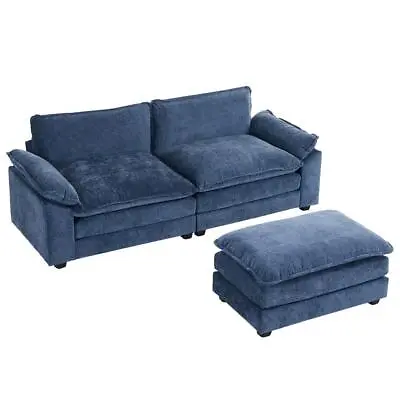85 Inch Modern Sectional Sofa Set L-Shaped Couch Living Room Convertible Sofa • $429.59