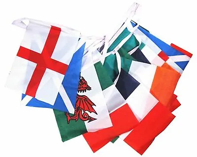£6.49 • Buy Rugby 6 Nations England Ireland Scotland Wales Flags & World Cup Party Bunting