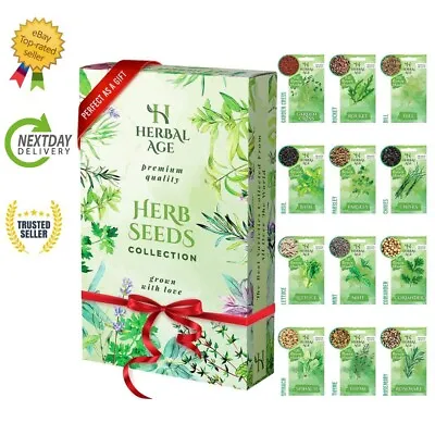 Herbal Age Grow Your Own Herb Garden Kit 12 Herbs Plants 8700 Herb Seed Box... • £16.19