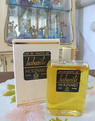 VTG 1960s Molinard HABANITA EDT 80° Flacon 2 Oz (55ml) Splash • $395