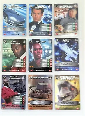 £2.50 • Buy James Bond Commander Spy Cards Set Of 9 Foil Rares From GE Fabbri In 2007