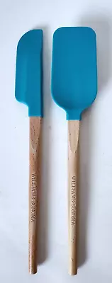 Williams Sonoma Mini Silicone Spatula Set Of 2 Turquoise New Other • $12