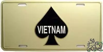 Aluminum Military License Plate Vietnam Veteran Death Spade NEW • $17.50