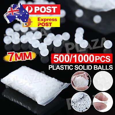 1000x PP Solid Plastic Balls 7mm Diameter Precision Roller Bearing Transmission • $9.85