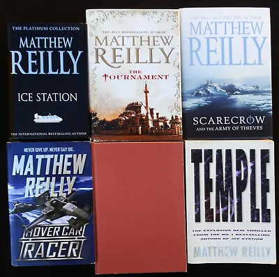 Matthew Reilly 6 Books Ice Station Hovercar Racer Temple Scarecrow Tournament • $22
