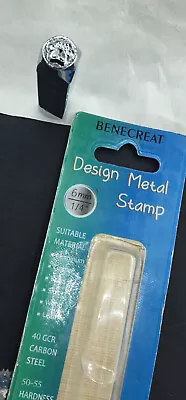 BENECREAT 6mm 1/4  Paws Dog Metal Design Stamps Punch Stamping Tool - New Open • $12