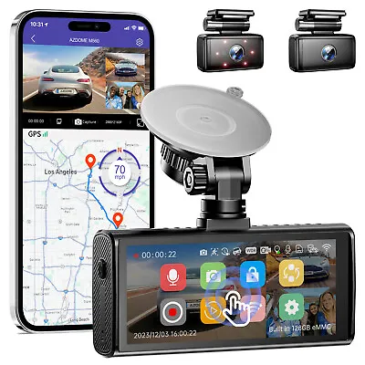 AZDOME HD 1080P Dual Dash Cam Front And Inside Rear Mini Car Camera With 128GB • $189.99