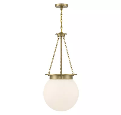 Manor 3-Light Pendant In Warm Brass • $338