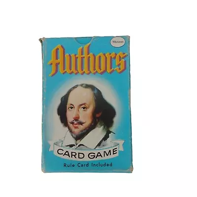 Rare Whitman Authors Card Game 1950s Vintage • $19.99