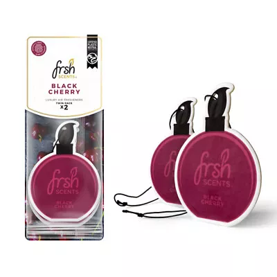 FRSH Scents Luxury Car Air Freshener Freshner Fragrance 2 Pack - Black Cherry • £3.69