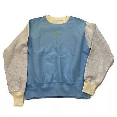 Men Champion 100% AUTHENTIC Size Medium Pullover Crew Neck Sweater Multicolor • $79.99