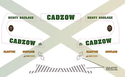 1:50 Scale Cadzow Decals For Next Gen S Series Cab • £16