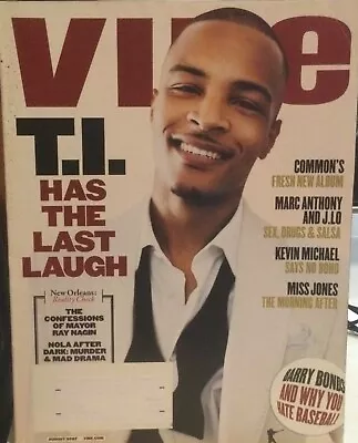 Vibe Magazine T.I. Has The Last Laugh/ Marc Anothony And J. Lo • $8.99