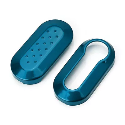 Gloss Blue Abarth 3-Button Folding Key Shell Cover Fit For FIAT 500 500L 500X AU • $19.98
