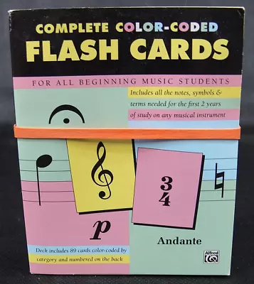 Alfred Complete Color-Coded Flash Cards Learning Tool Music Homeschool/Education • $9