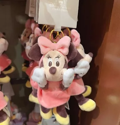 Disney 2023 Authentic Minnie Mouse Plush Keychain Shanghai Disneyland Exclusive • $22.99