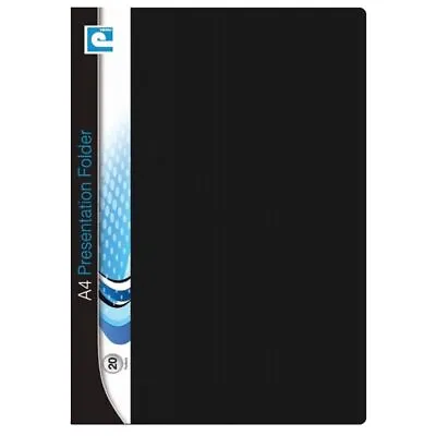 A4 Fine Art Portfolio PRESENTATION FOLDER College/School 20 Clear Pocket/Sleeves • £4.99