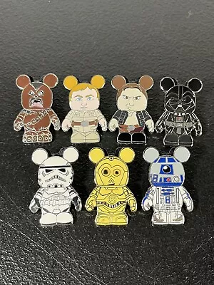 Set Of 7 Official Disney Star Wars Pins Disneyland 2010 Mickey Vinylmation • $99.99