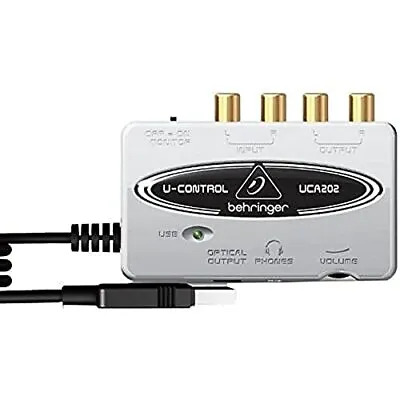 Behringer U-Control UCA202 Ultra-Low Latency 2 In/2 Out USB Interface 69360JAPAN • $52.98