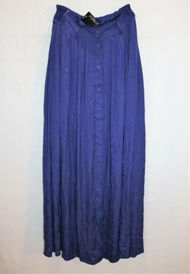 $39.50 • Buy Forever New Brand Blue Navy Button Front Paper Bag Maxi Skirt Size 6 BNWT #RC30