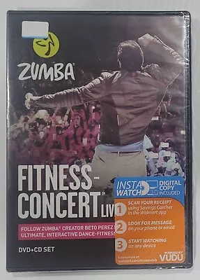 New DVD ZUMBA Fitness Concert LIVE DVD Plus CD Set Factory Sealed Free Post • $14.77