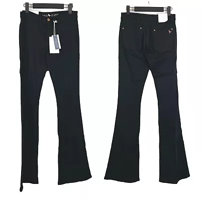 NWT MiH Marrakesh Black Mid Rise Skinny Kick Flare Jeans 28 • $50