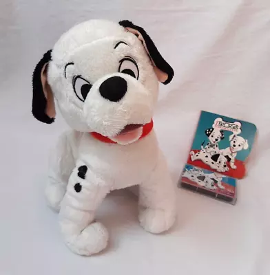 Disney Store Stamped 101 Dalmatians Lucky Dog 13” Plush Soft Toy + Book/Cassette • £9.99