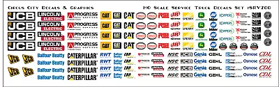Service Vehicle MOW Door Logos S 1:64 Scale Vehicles • $10.99