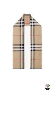 £125 • Buy New Burberry London Lightweight Scarf 100% Cashmere PQ  Beetroot Camel