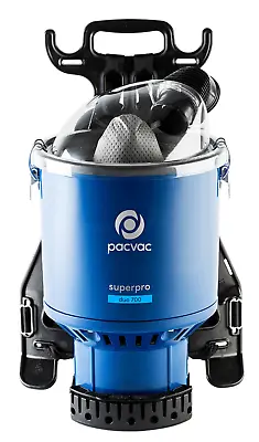 PACVAC Superpro 700 DUO Backpack Vacuum Cleaner Commercial Bypass Motor WATER • $439