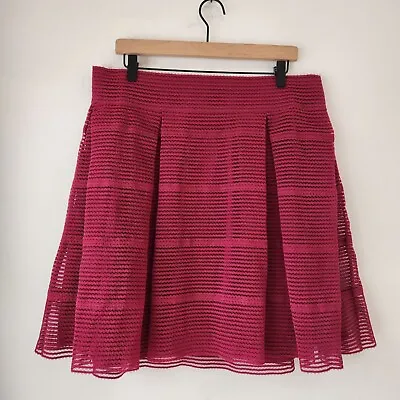 NEW Torrid Velvet Rose Maroon Red Twirl Skirt Women's Size 1X • $27.99