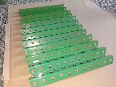 12 X #9 Original Light Green Meccano(post War  Stamped) 5.5  Angle Girder • £4.20