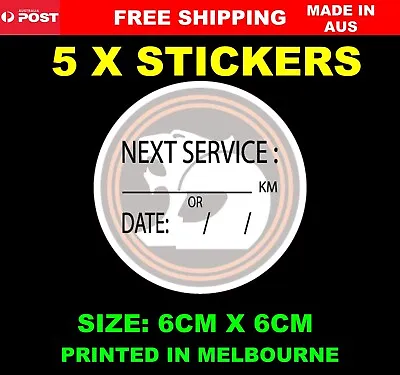 $4.95 • Buy HOLDEN HSV SERVICE Stickers X 5
